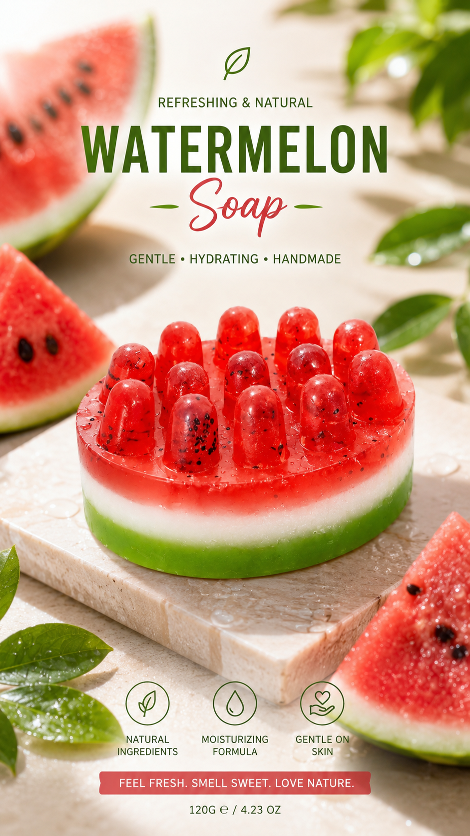 Watermelon soap 🍉 100 natural